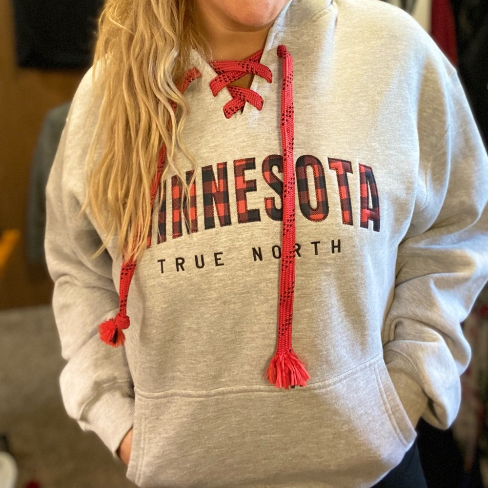 MN True North hockey style hoodie